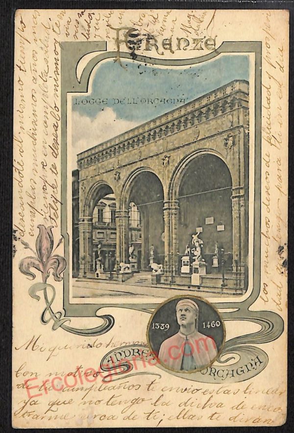 ae6291 - CARTOLINA D'EPOCA  Firenze Città - Logge dell' Orcagna