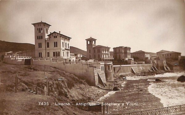ac7431 - CARTOLINA D'EPOCA - Livorno Città - Scogliera e Villini