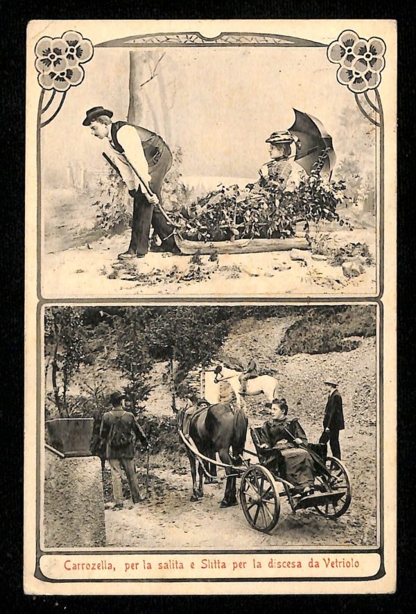 ab6038 - CARTOLINA  D'EPOCA - Trento  Provincia  : VETRIOLO