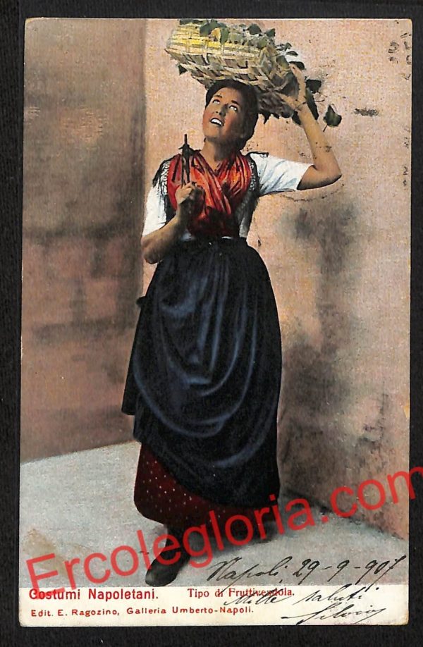 ah3583 - CARTOLINA D'EPOCA - Napoli Città - Costumi Napoletani