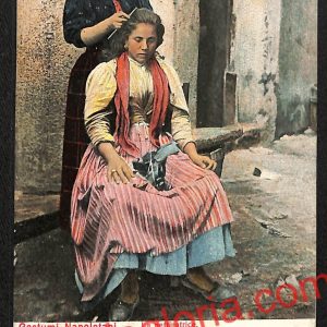 ah3584 - CARTOLINA D'EPOCA - Napoli Città - Costumi Napoletani