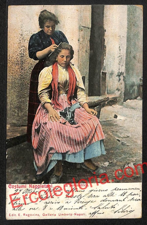 ah3584 - CARTOLINA D'EPOCA - Napoli Città - Costumi Napoletani