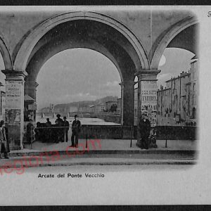 ae6293 - CARTOLINA D'EPOCA  Firenze Città - Arcate del Ponte Vecchio