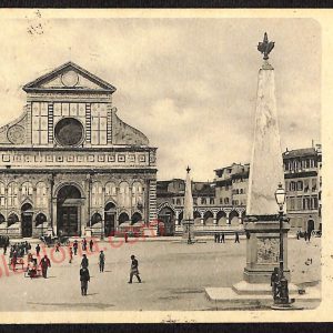 ae6295 - CARTOLINA D'EPOCA  Firenze Città - Piazza e Chiesa S. Maria Novella