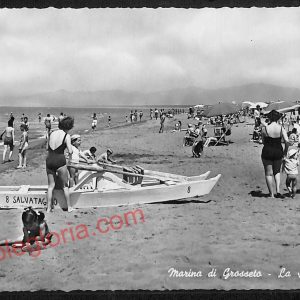 ag2337 - CARTOLINA D'EPOCA - Grosseto Provincia - Marina di Grosseto  1963