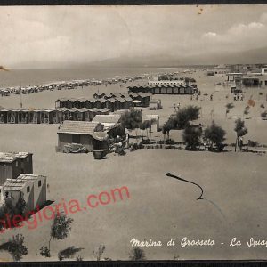 ag2339 - CARTOLINA D'EPOCA - Grosseto Provincia - Marina di Grosseto  1955