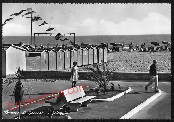 ag2341 - CARTOLINA D'EPOCA - Grosseto Provincia - Marina di Grosseto  1960