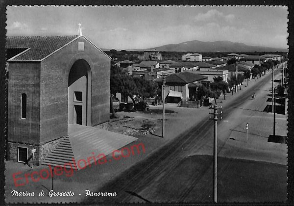 ag2358 - CARTOLINA D'EPOCA - Grosseto Provincia - Marina di Grosseto   1955