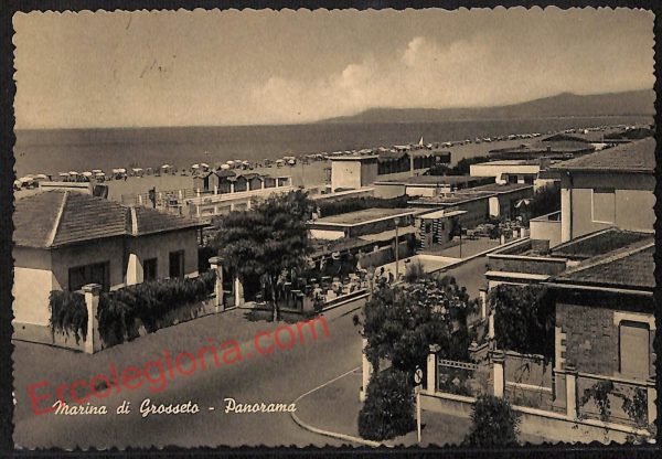 ag2362 - CARTOLINA D'EPOCA - Grosseto Provincia - Marina di Grosseto   1955