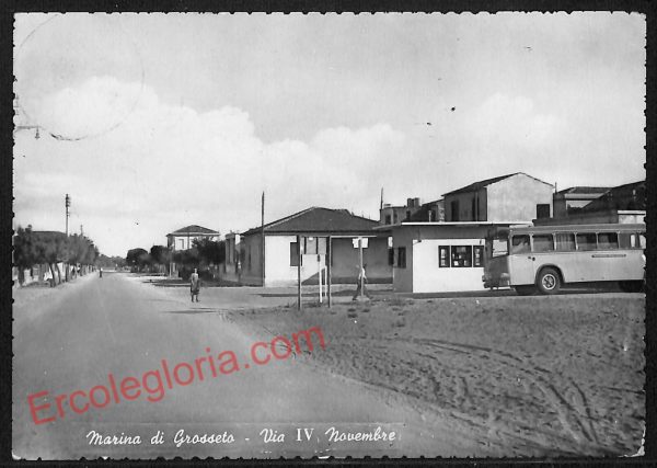 ag2364 - CARTOLINA D'EPOCA - Grosseto Provincia - Marina di Grosseto   1957