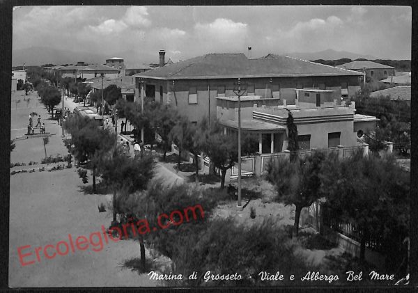 ag2367 - CARTOLINA D'EPOCA - Grosseto Provincia - Marina di Grosseto   1955