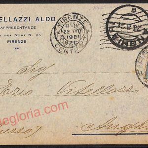ae6305 - CARTOLINA D'EPOCA  Firenze Città - Castellazzi Aldo  1921