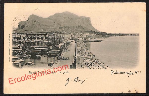 ah4986 - CARTOLINA D'EPOCA - Palermo Città - Monte Pellegrino