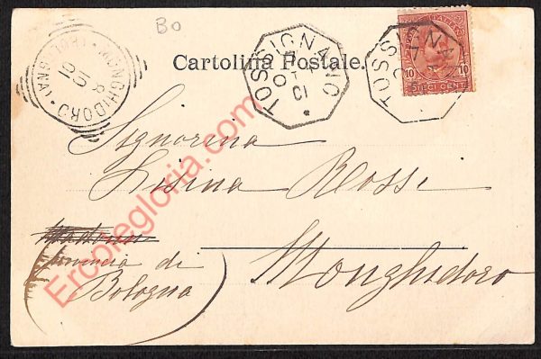 ae2701 - CARTOLINA  D'EPOCA - Bologna Provincia - Imola  1901 - immagine 2