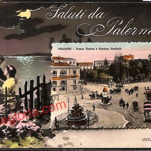 ah4987 - CARTOLINA D'EPOCA - Palermo Città - Piazza Marina