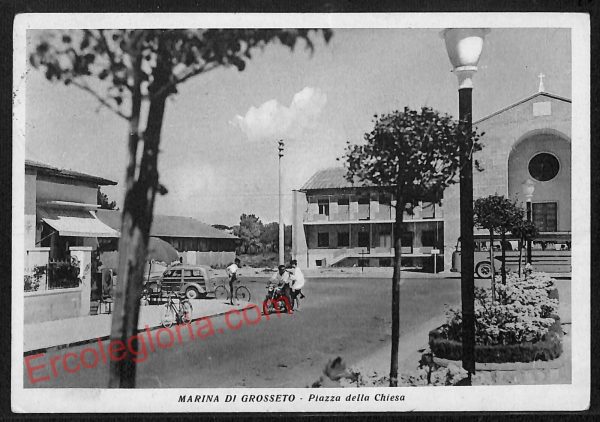 ag2373 - CARTOLINA D'EPOCA - Grosseto Provincia - Marina di Grosseto   1955