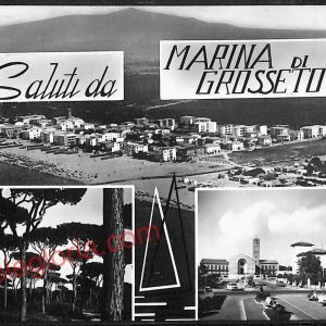 ag2375 - CARTOLINA D'EPOCA - Grosseto Provincia - Marina di Grosseto   1965
