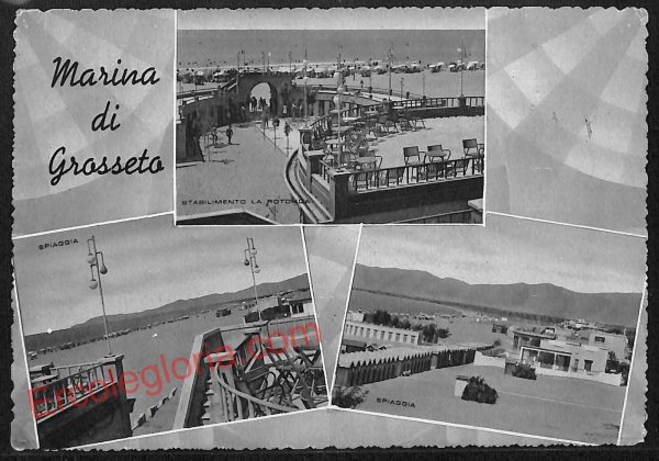 ag2376 - CARTOLINA D'EPOCA - Grosseto Provincia - Marina di Grosseto   1954