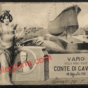 ag5613 - CARTOLINA D'EPOCA - La Spezia Città - Conte di Cavour  1917
