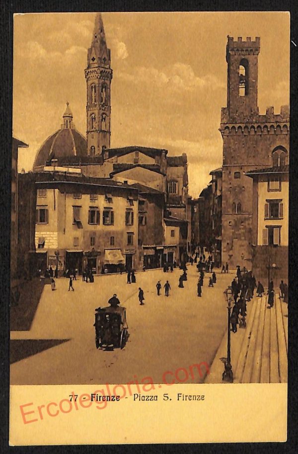 ae6313 - CARTOLINA D'EPOCA  Firenze Città - Piazza S. Firenze