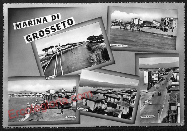 ag2378 - CARTOLINA D'EPOCA - Grosseto Provincia - Marina di Grosseto   1961