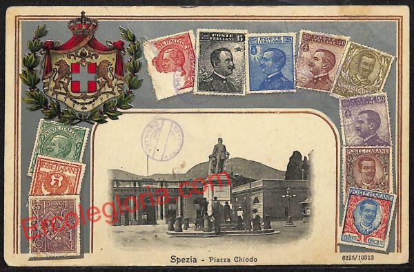 ag5617 - CARTOLINA D'EPOCA - La Spezia Città - Piazza Chiudo