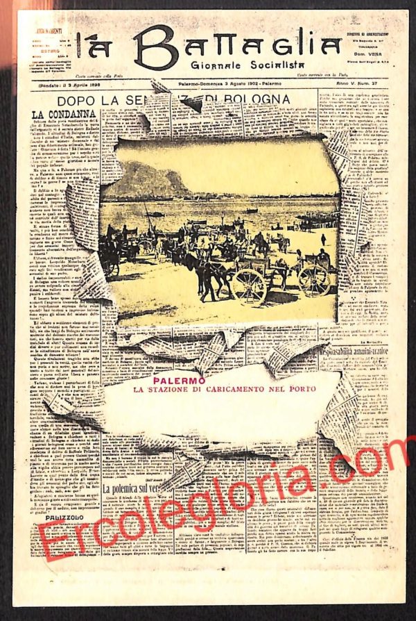 ah4995 - CARTOLINA D'EPOCA - Palermo Città - La Battaglia