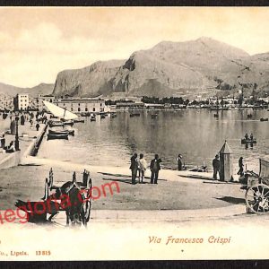 ah4996 - CARTOLINA D'EPOCA - Palermo Città - Via Francesco Crispi