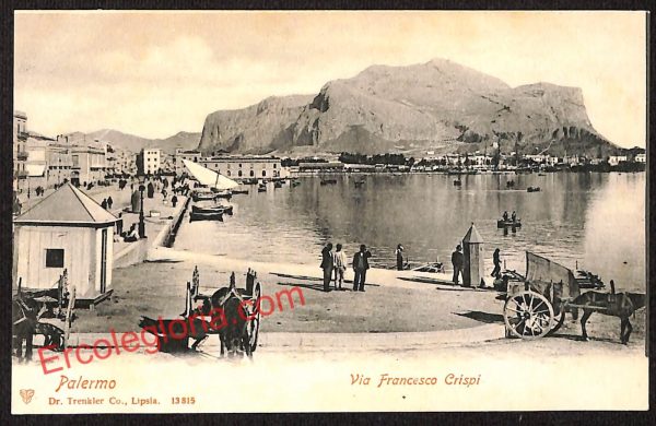 ah4996 - CARTOLINA D'EPOCA - Palermo Città - Via Francesco Crispi