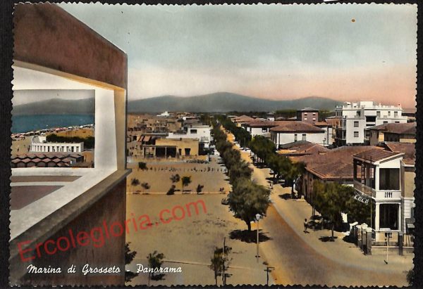 ag2385 - CARTOLINA D'EPOCA - Grosseto Provincia - Marina di Grosseto   1956