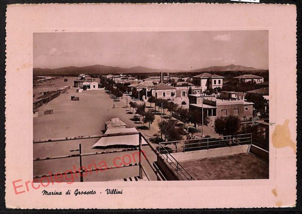 ag2390 - CARTOLINA D'EPOCA - Grosseto Provincia - Marina di Grosseto   1949
