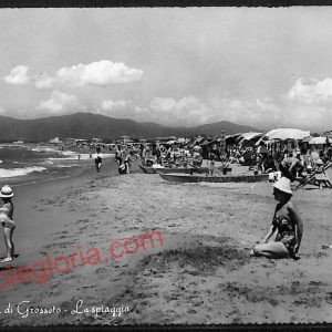 ag2392 - CARTOLINA D'EPOCA - Grosseto Provincia - Marina di Grosseto   1961