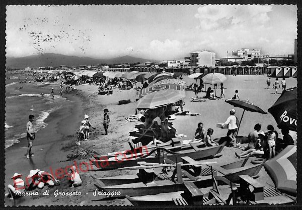 ag2393 - CARTOLINA D'EPOCA - Grosseto Provincia - Marina di Grosseto   1960