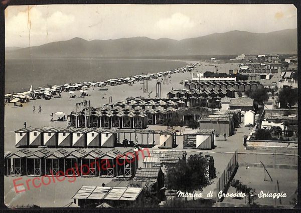 ag2398 - CARTOLINA D'EPOCA - Grosseto Provincia - Marina di Grosseto  1961