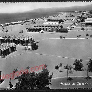 ag2401 - CARTOLINA D'EPOCA - Grosseto Provincia - Marina di Grosseto  1957