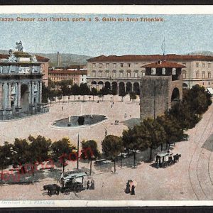 ae6330 - CARTOLINA D'EPOCA  Firenze Città - Piazza Cavour