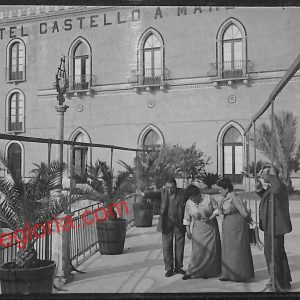 ah5001 - CARTOLINA D'EPOCA - Palermo Città -Hotel Castello a Mare