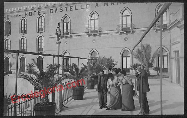 ah5001 - CARTOLINA D'EPOCA - Palermo Città -Hotel Castello a Mare