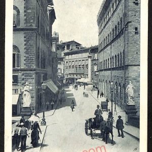 ae6336 - CARTOLINA D'EPOCA  Firenze Città - Via Tornabuoni dal Ponte S. Trinità