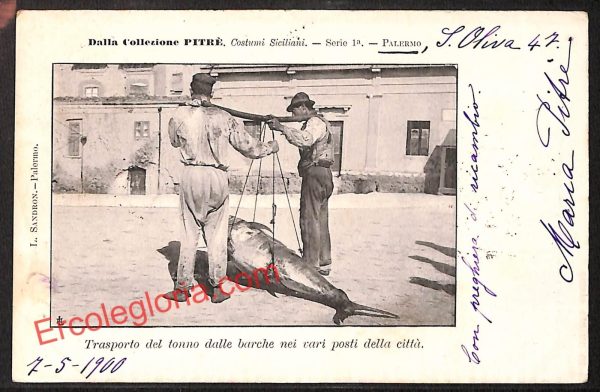 ah5018 - CARTOLINA D'EPOCA - Palermo Città - Costumi Siciliano