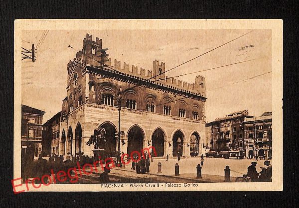 ah7333 - CARTOLINA D'EPOCA - Piacenza Città - Piazza Cavalli
