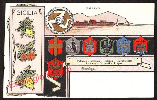 ah5029 - CARTOLINA D'EPOCA - Palermo Città