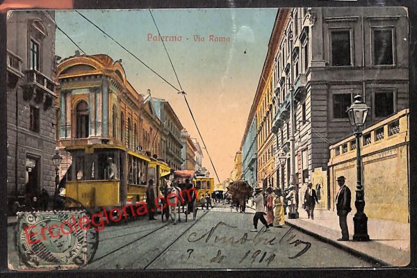 ah5035 - CARTOLINA D'EPOCA - Palermo Città - Via Roma
