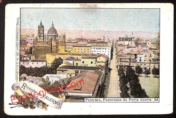 ah5036 - CARTOLINA D'EPOCA - Palermo Città - Panorama
