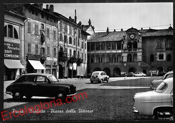 ah5862 - CARTOLINA  D'EPOCA - Pavia Città - Piazza Vittoria