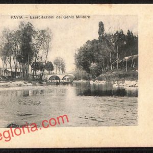 ah5863 - CARTOLINA  D'EPOCA - Pavia Città - Genio Militare