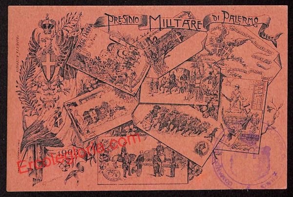 ah5043 - CARTOLINA D'EPOCA - Palermo Città - Presidio Militare di Palermo