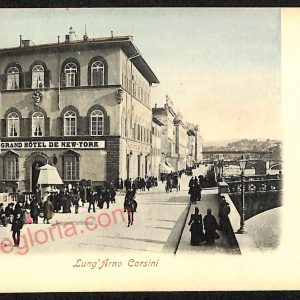 ae6385 - CARTOLINA D'EPOCA -  Firenze Città - Lung' Arno Corsini