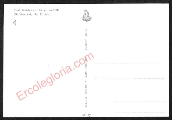 ae2745 - CARTOLINA  D'EPOCA - Bologna Provincia - Ortisei - immagine 2