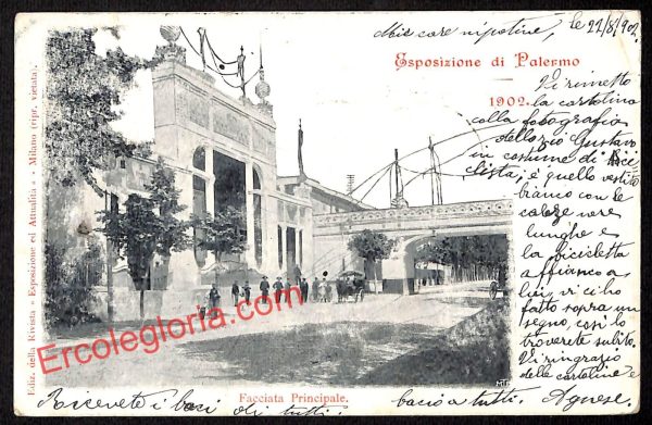 ah5053 - CARTOLINA D'EPOCA - Palermo Città - Facciata Principale